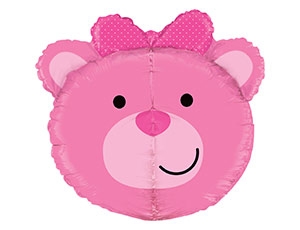Шар Фигура Голова медвежонка девочки